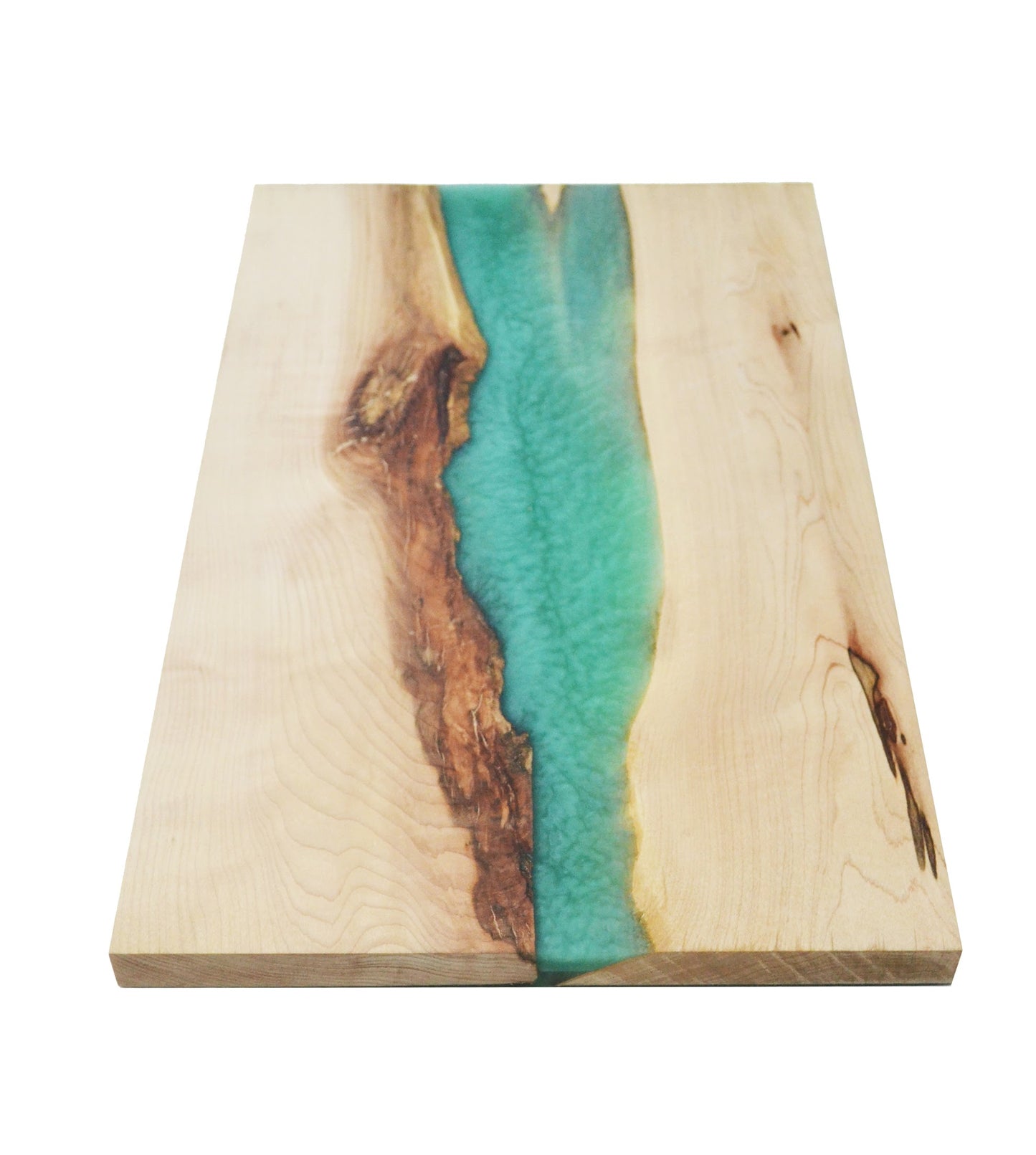 Custom Made Hardwood and Resin Serving Board